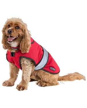 Trespass Duke weerbestendige hondenjas met uitneembaar binnenvlies (Rood)