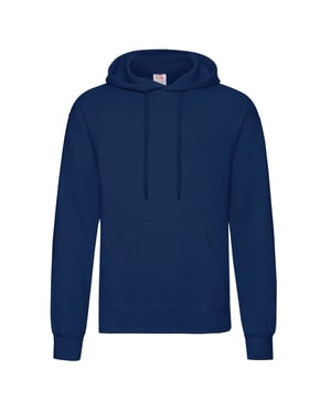 Fruit Of The Loom Unisex Volwassenen Klassiek Sweatshirt met capuchon (Marine)