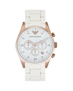 Emporio Armani AR5920 Dames Sportivo Horloge Wit