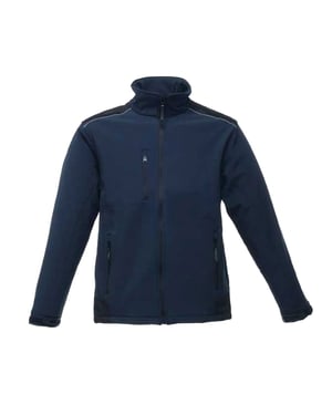 Regatta Heren Zandstorm Werkkleding Softshell Jasje (Marine / Zwart)
