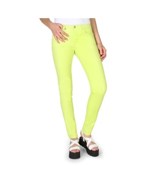 Lange broek van stretchstof 3Y5J28-5NZXZ vrouw