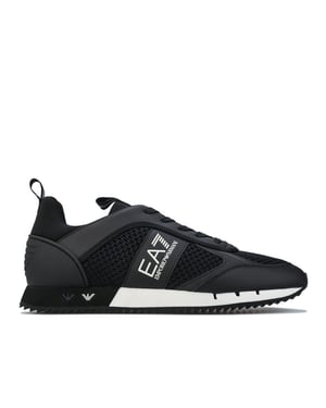 Emporio Armani EA7 B&M Mesh Run herensneakers in zwart