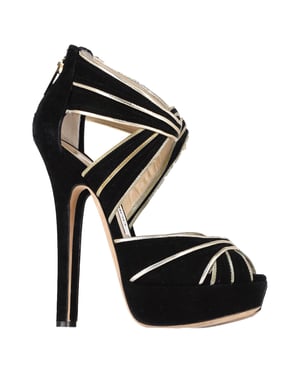 Jimmy Choo Koko Platform Sandalen in Zwart Suède