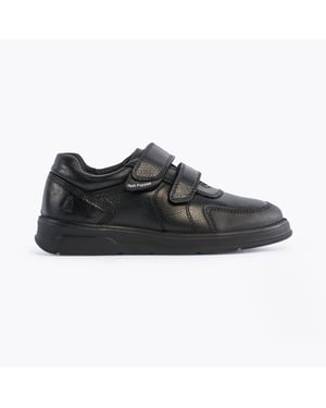 RYAN Jongens Leren School schoenen Zwart