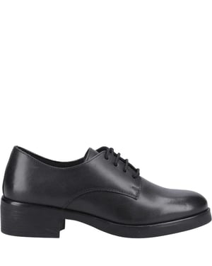 ANASTASIA Meisjes Leren School Schoenen Zwart