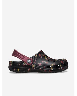 Crocs Classic Graphic Thermoplastische Zwarte/Multikleurige Instappers