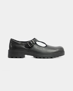 CASEY Meisjes Matte Zwarte Schoolchoenen