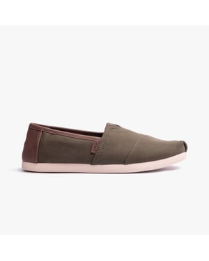 ALPARGATA Heren Espadrilles Donkergroen