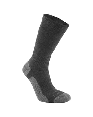 Craghoppers Trek Merino Wollen Sokken voor volwassenen (Zwarte peper)