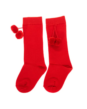 Lange Socken mit Quasten 17I25002 Baby