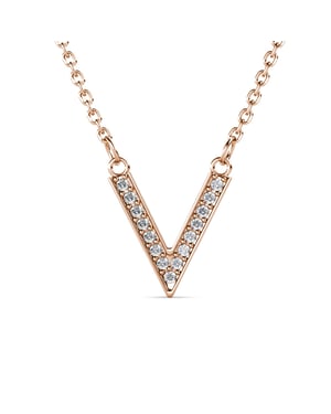 Victory hangers - Roségoud en kristal