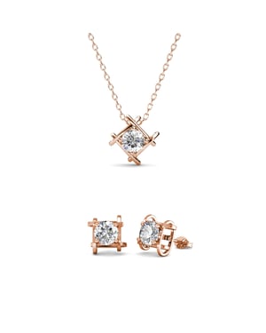 Roxy Sets - Roségoud en kristal