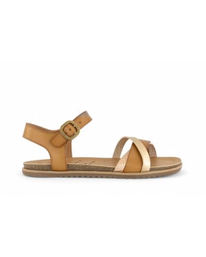 Blowfish Malibu Dames Tan Strappy Buckle Wedge Sandalen - Monti-B