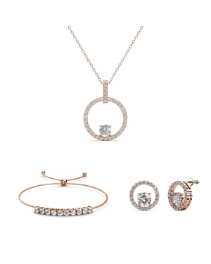 Mia Amory Sets - Roségoud en Kristal