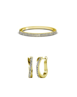 Glamour Criss Parures - Goud en Kristal