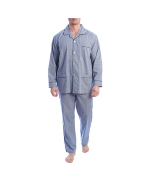 KLP5 Herren-Pyjama im Popeline-Stil
