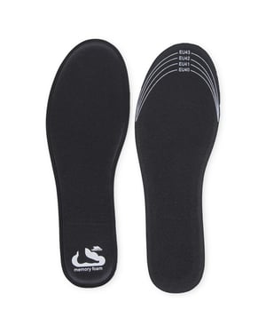 Trespass Volwassenen Unisex Memsole Memory Foam Inlegzool (Zwart)
