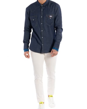 Takeshy Kurosawa overhemd Rodeo Mannen blauw