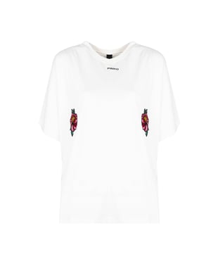 Pinko T-shirt Toccante Vrouw Wit