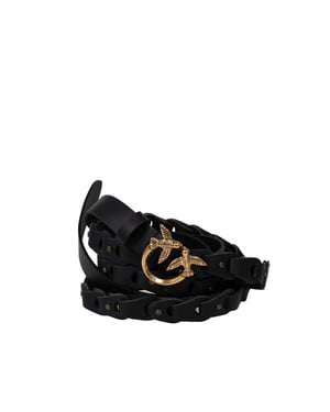 Pinko riem Love Double Belt H2 Vrouw zwart
