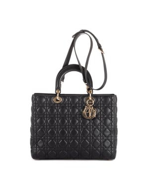 Large Lady Dior Zip GM Schoudertas
