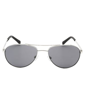 Calvin Klein zwarte lens zilveren zonnebril
