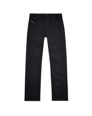 Diesel Larkee-X zwarte denim jeans met rechte pasvorm
