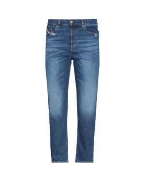 Diesel D-Fining taps toelopende pasvorm effen denim jeans met blauwe wassing