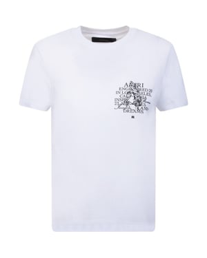 Amiri kostbare herinneringen ontwerp wit T-shirt