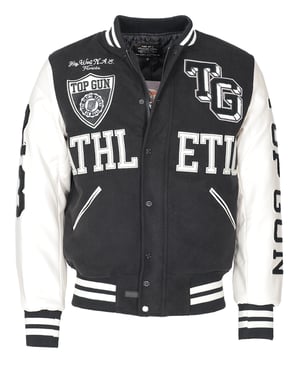 Top Gun college jas TG23001 in een mix van materialen