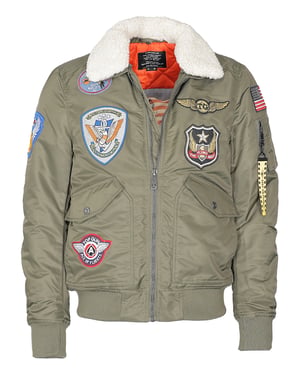 Top Gun bomberjack TG23005 met imitatiebontkraag