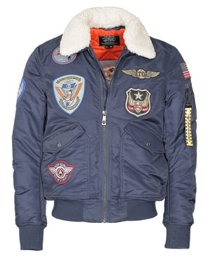 Top Gun bomberjack TG23005 met imitatiebontkraag