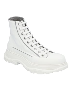 Alexander McQueen Tread Slick Boots 'Wit Grijs'