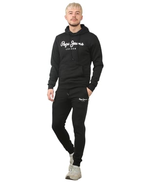 Pepe Jeans London Heren Trainingspak Set in Zwart