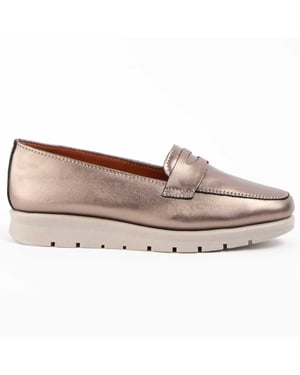 Purapiel Mocassin Meilis Brons