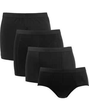 Björn Borg Onderbroeken 4-Pack Tencel Mix Boxers Zwart
