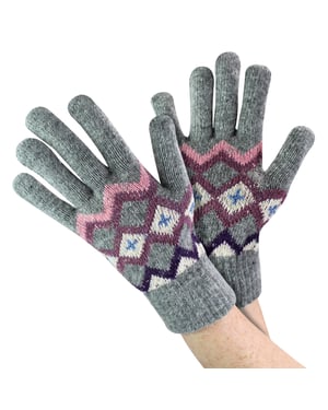 Dames Wollen Handschoenen | Schattige Fairisle Winterhandschoenen voor Koud Weer