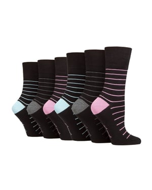 6-Pack Dames Niet-Elastische Losse Top Bamboosokken