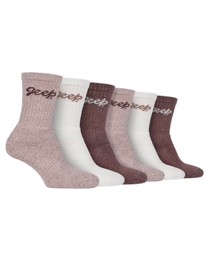 Dames 6-pack wandelsokken | Katoenen sokken voor buiten