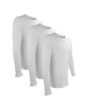 3-Pack Heren Thermisch Ondergoed Top | Winter Basislaag Lange Mouwen Top