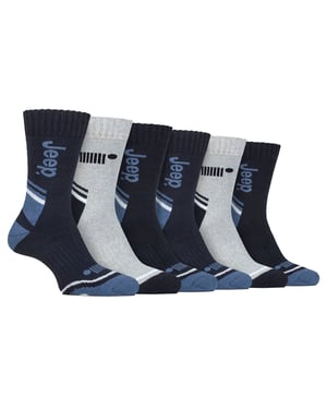 Heren 6-pack Wandelsokken | Polyester Buiten-sokken voor wandelen