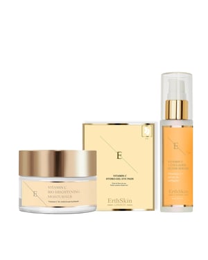 VITAMINE C + COLLAGEN ELIXIR SERUM 60ML + Vitamin C Bio Brightening Moisturiser 50ml + Vitamin C Hydrogel Eye Pads x 5