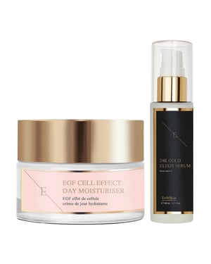 Anti-rimpel Elixir Serum 24k Goud 60ml + EGF Cel Effect Dag Moisturiser 50ml