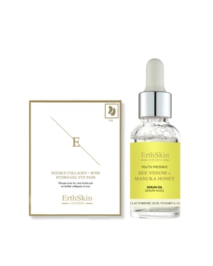Bijengif + Manuka Honing Serumolie 30ml + Dubbel Collageen + Roos Hydrogel Oogkompressen 5 X 2