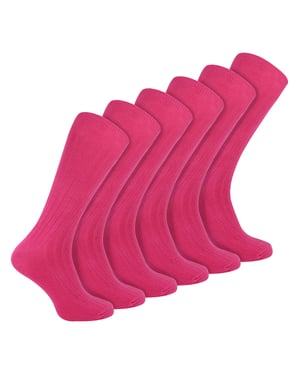 Heren Effen Kleurige Katoenen Ribbelsockers