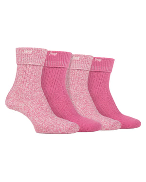 Dames 4 Pack Super Zachte Wandelsokken | Outdoorsokken voor Hiken