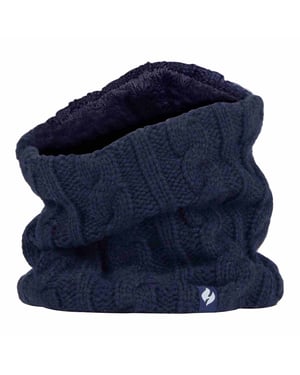 Dames Kabeltricot Winter Fleece Gevoerde Thermische Sjaal