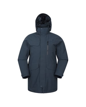 Mountain Warehouse Waterdicht gewatteerd herenjack (Marine)