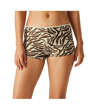 Regatta Dames/Dames Aceana Zebraprint Bikinishort (Grijs/Zwart)
