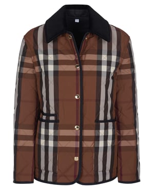 Burberry Dranefeld jas bruin